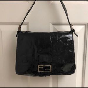 Authentic Fendi “Mama” bag in patent leather.